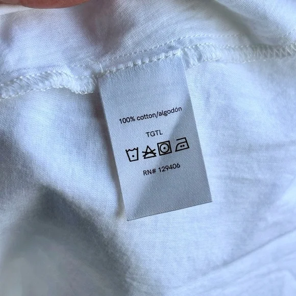 Venus White Halter Sun Dress Size 4 Cotton Tie Waist Summer Fit & Flare - Picture 11 of 11